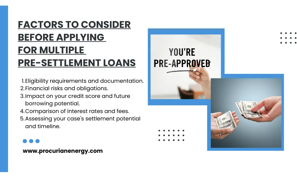 Factors to Consider Before Applying for Multiple Pre-Settlement Loans