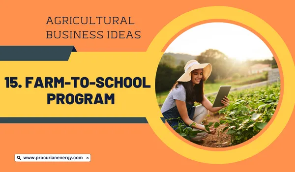 Farm-to-School Program Agricultural Business Ideas 