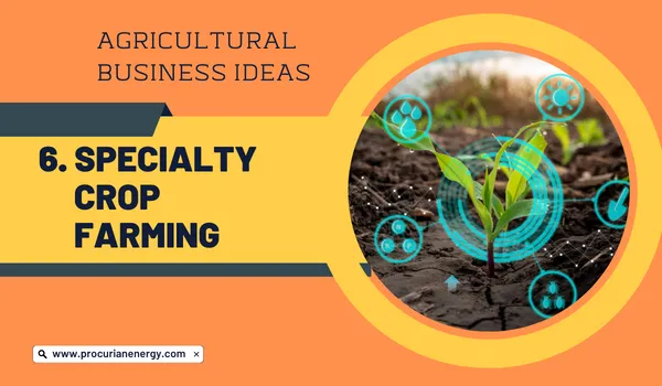 Specialty Crop Farming Agricultural Business Ideas 