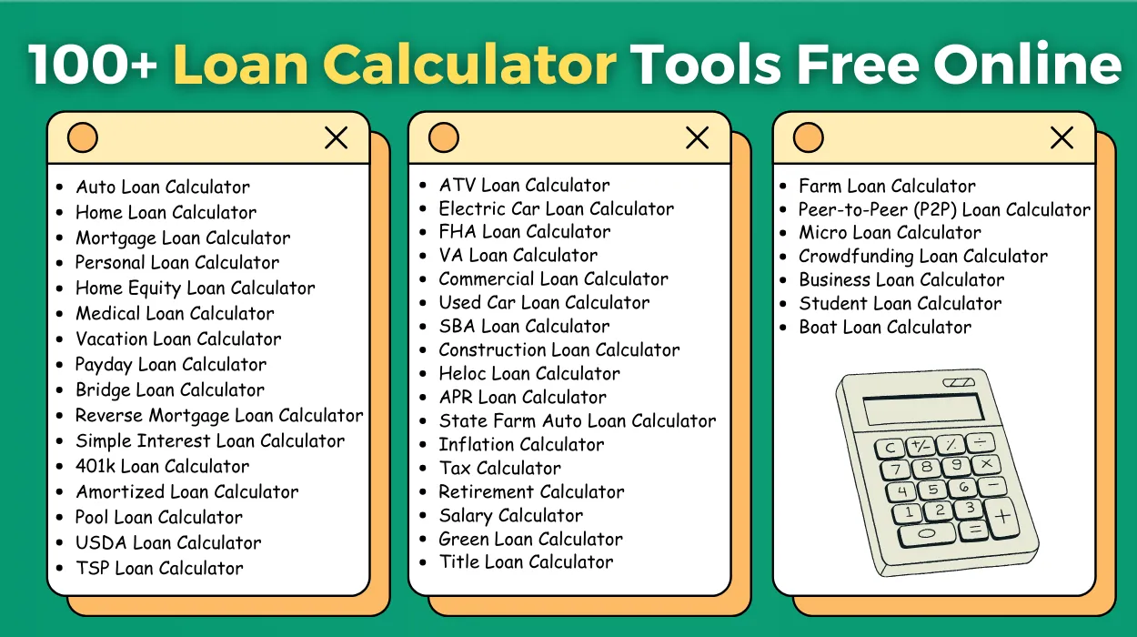 Loan Calculator Tools Free Online