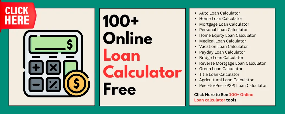 Online Free Loan calculator Tools
